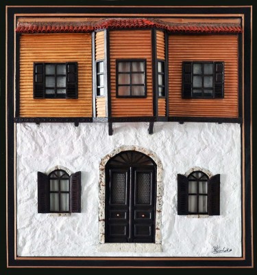 Καλλιτεχνική αναπαράσταση πρόσοψης σπιτιού ( Σαχνίσι ) Καλλιτεχνική αναπαράσταση πρόσοψης σπιτιού ( Σαχνίσι )